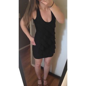 Little Black Dress with Ruffles